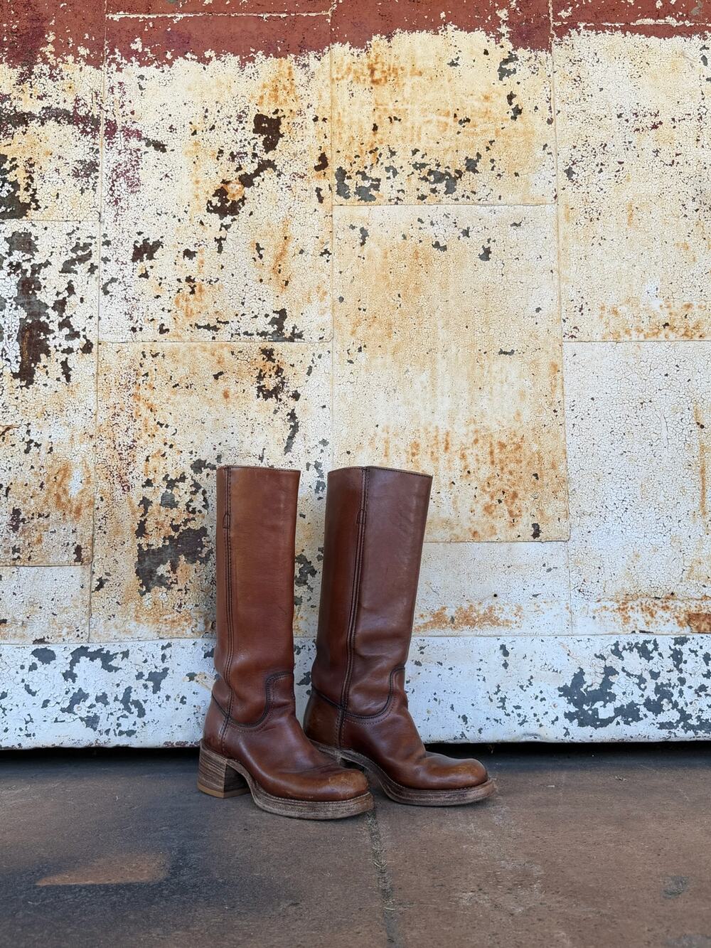 Vintage Frye Campus Boots - Brown Size 4 1/2